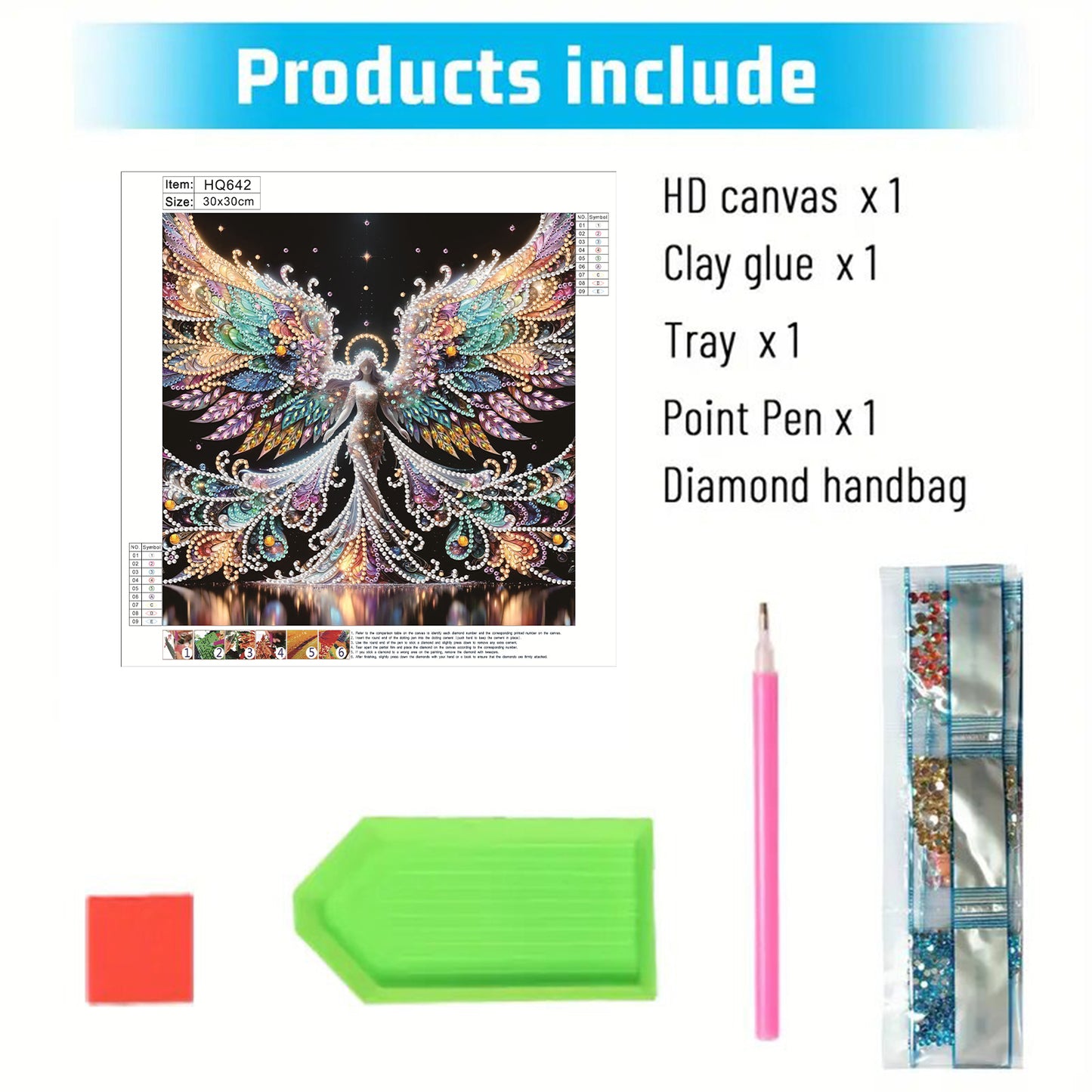 Winged Fairy Girl - Special Shaped Drill Diamond Painting 30*30CM