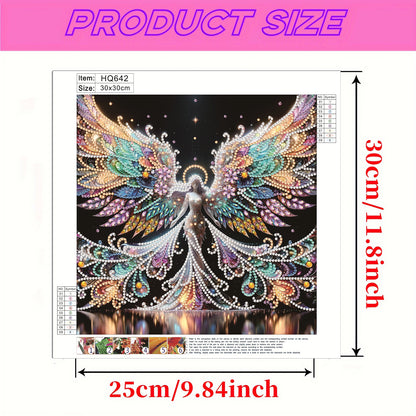 Winged Fairy Girl - Special Shaped Drill Diamond Painting 30*30CM