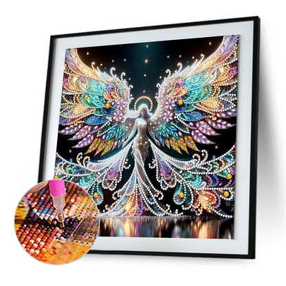 Winged Fairy Girl - Special Shaped Drill Diamond Painting 30*30CM