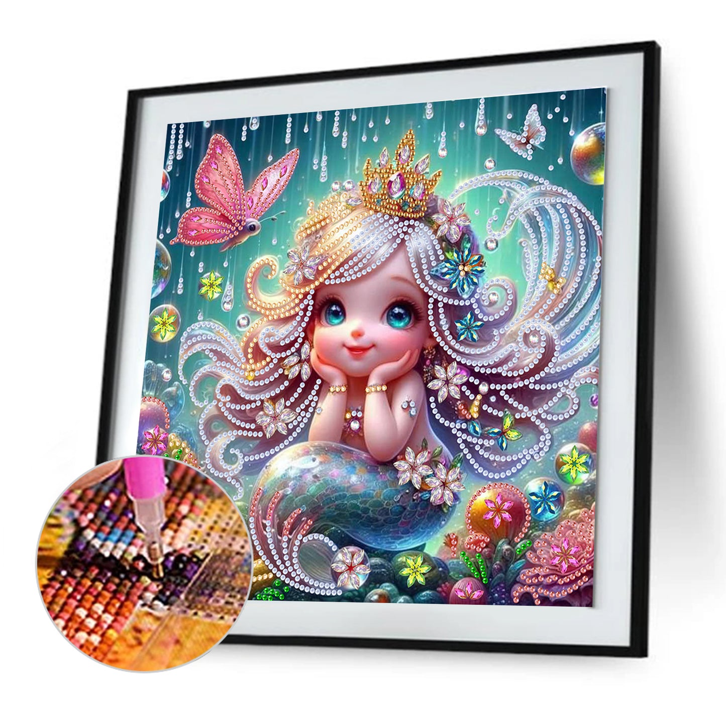 Mermaid Fairy Girl - Special Shaped Drill Diamond Painting 30*30CM
