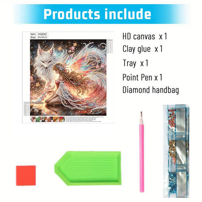 Fox Fairy Girl - Special Shaped Drill Diamond Painting 30*30CM