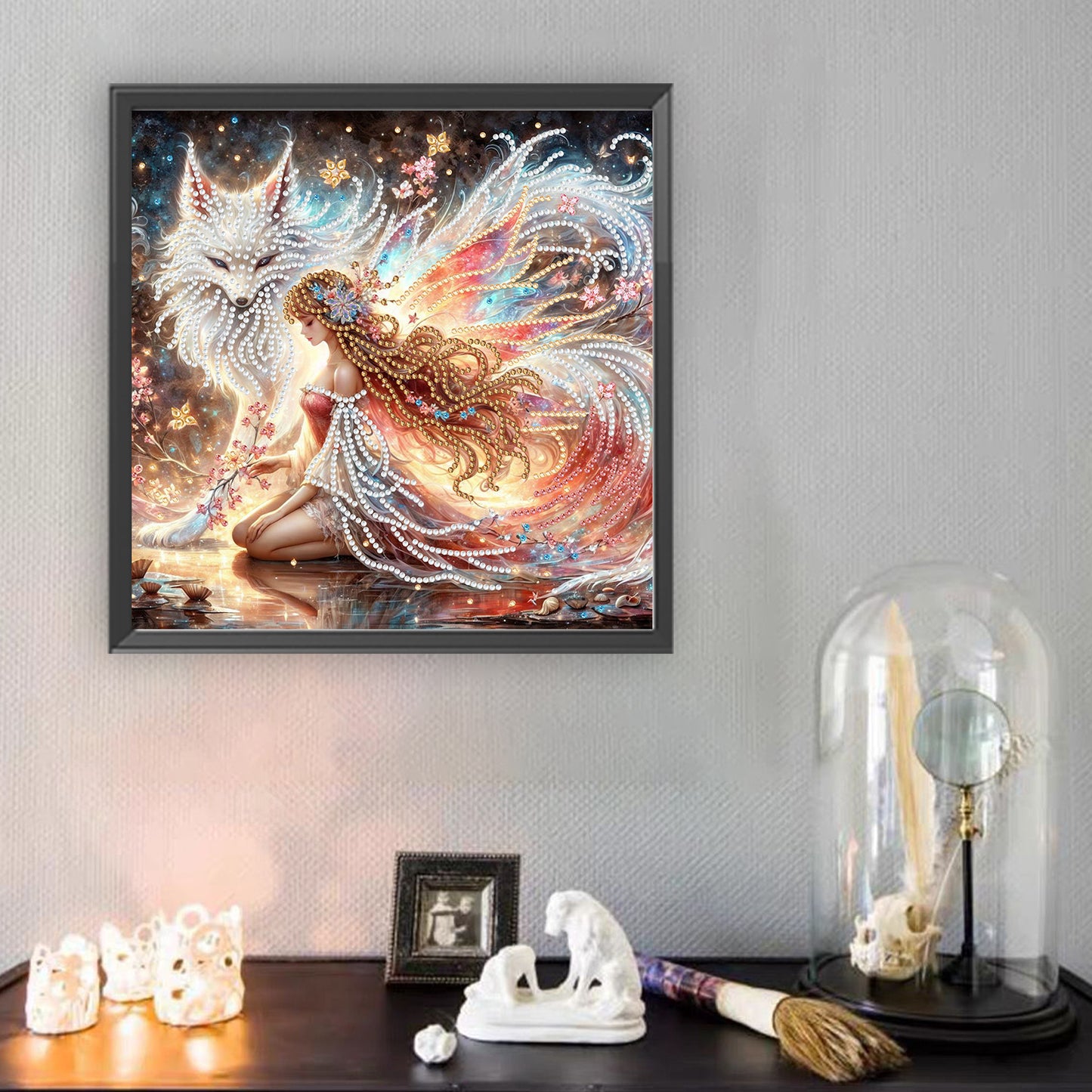 Fox Fairy Girl - Special Shaped Drill Diamond Painting 30*30CM