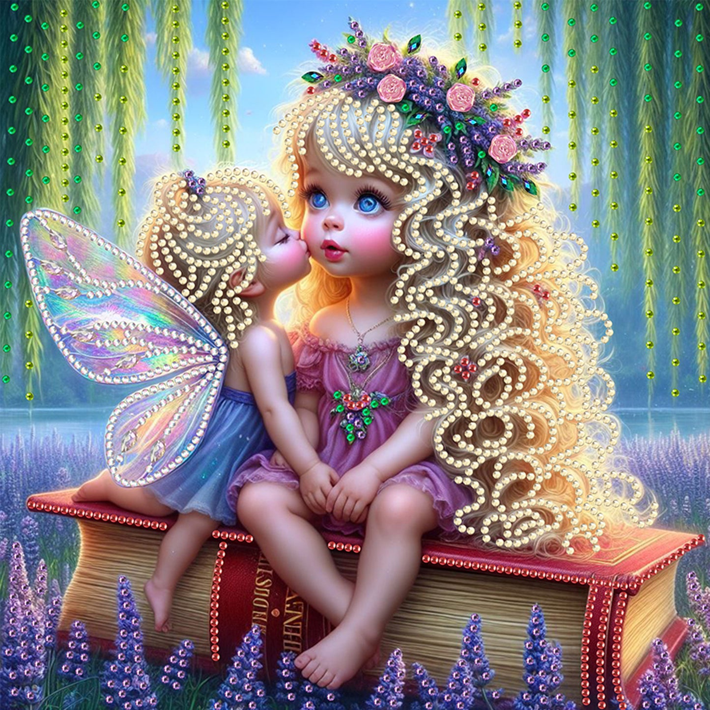 Lavender Fairy Girl - Special Shaped Drill Diamond Painting 30*30CM
