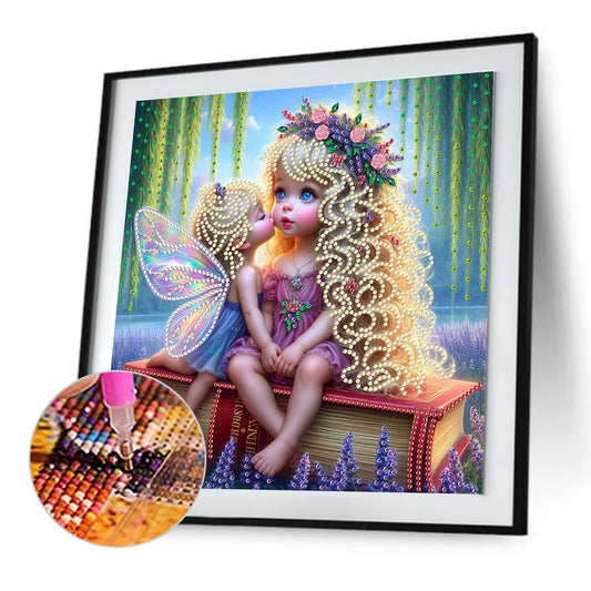 Lavender Fairy Girl - Special Shaped Drill Diamond Painting 30*30CM