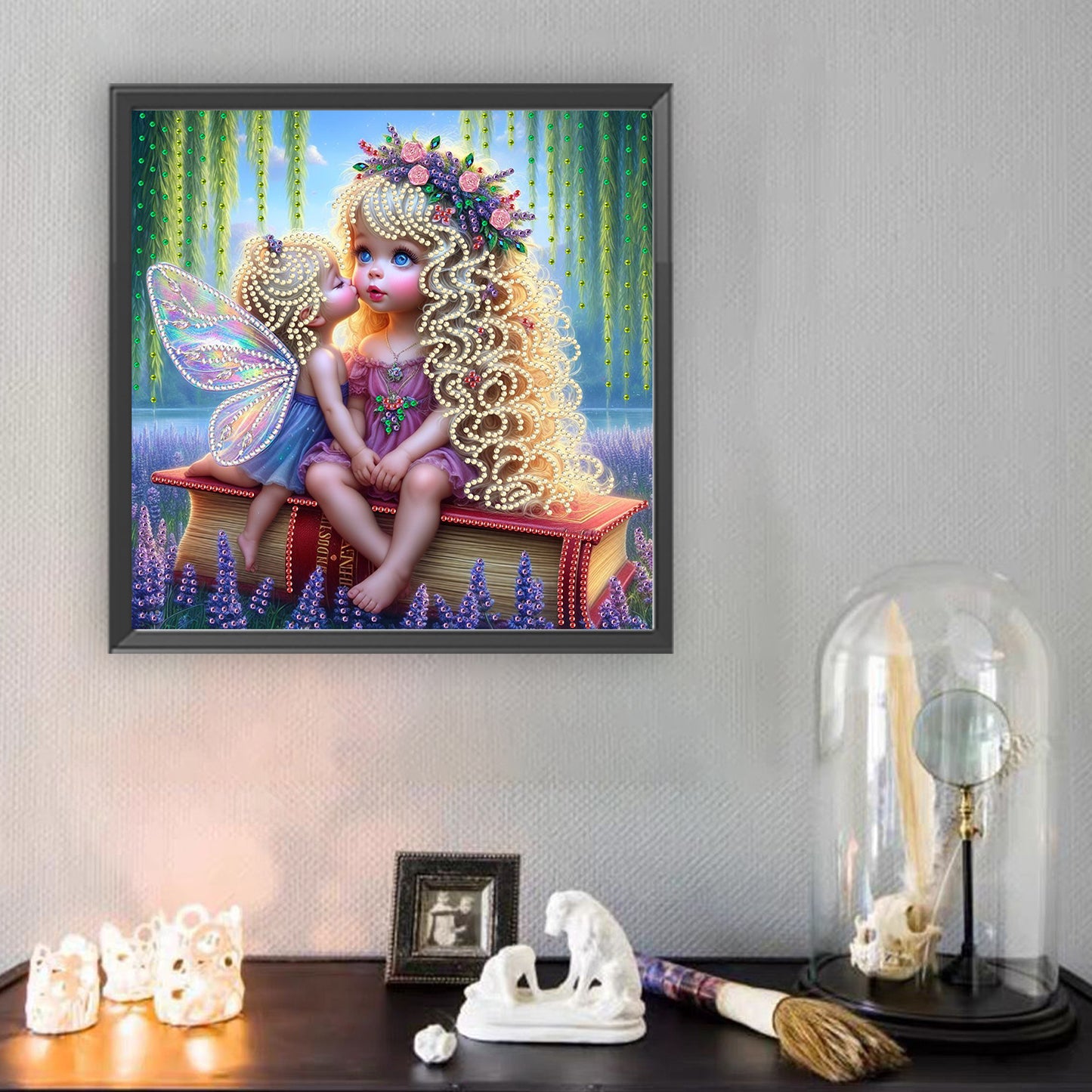 Lavender Fairy Girl - Special Shaped Drill Diamond Painting 30*30CM