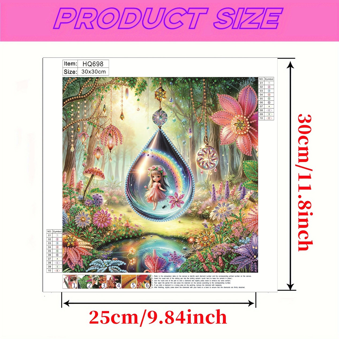 Forest Fairy Girl - Special Shaped Drill Diamond Painting 30*30CM