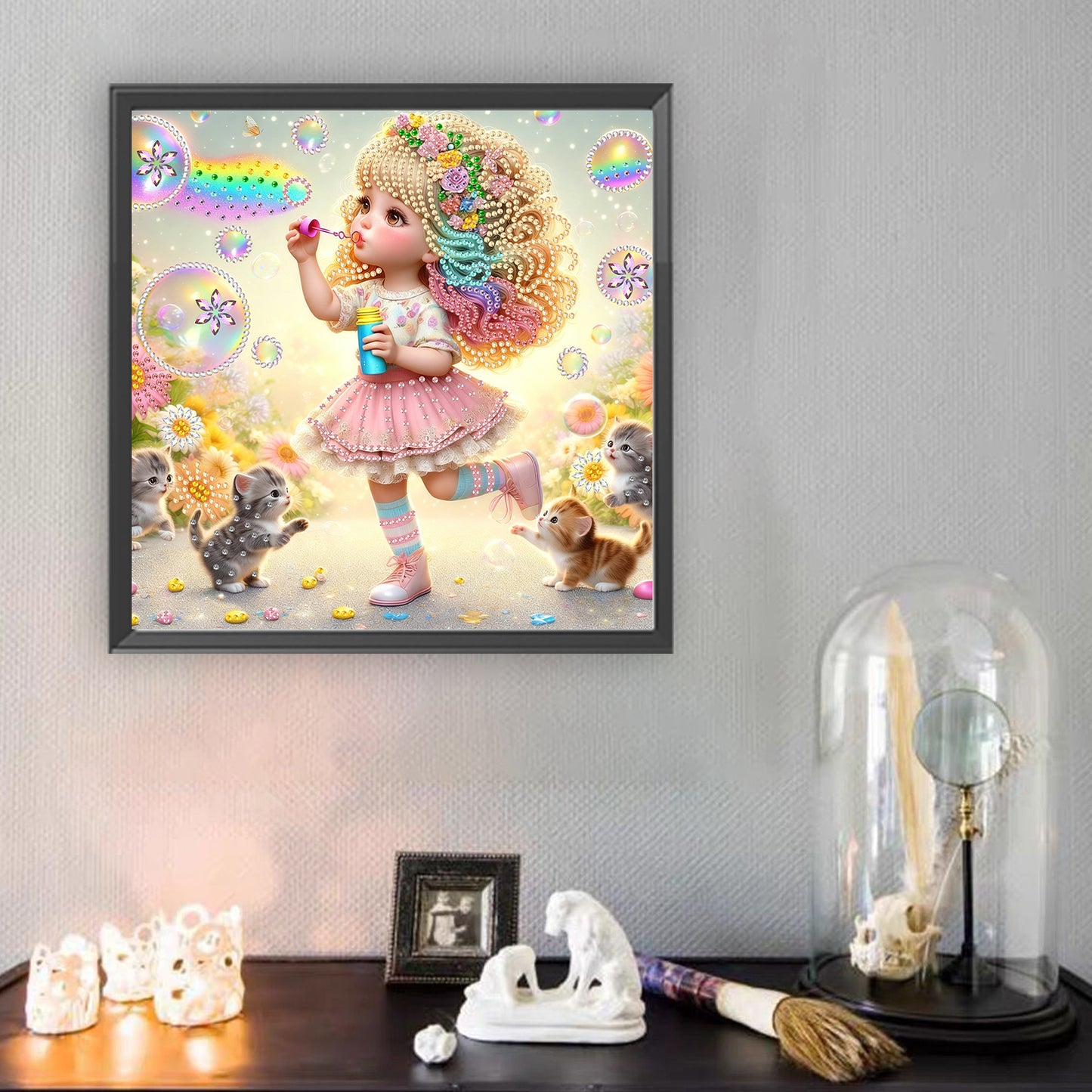 Rainbow Girl - Special Shaped Drill Diamond Painting 30*30CM