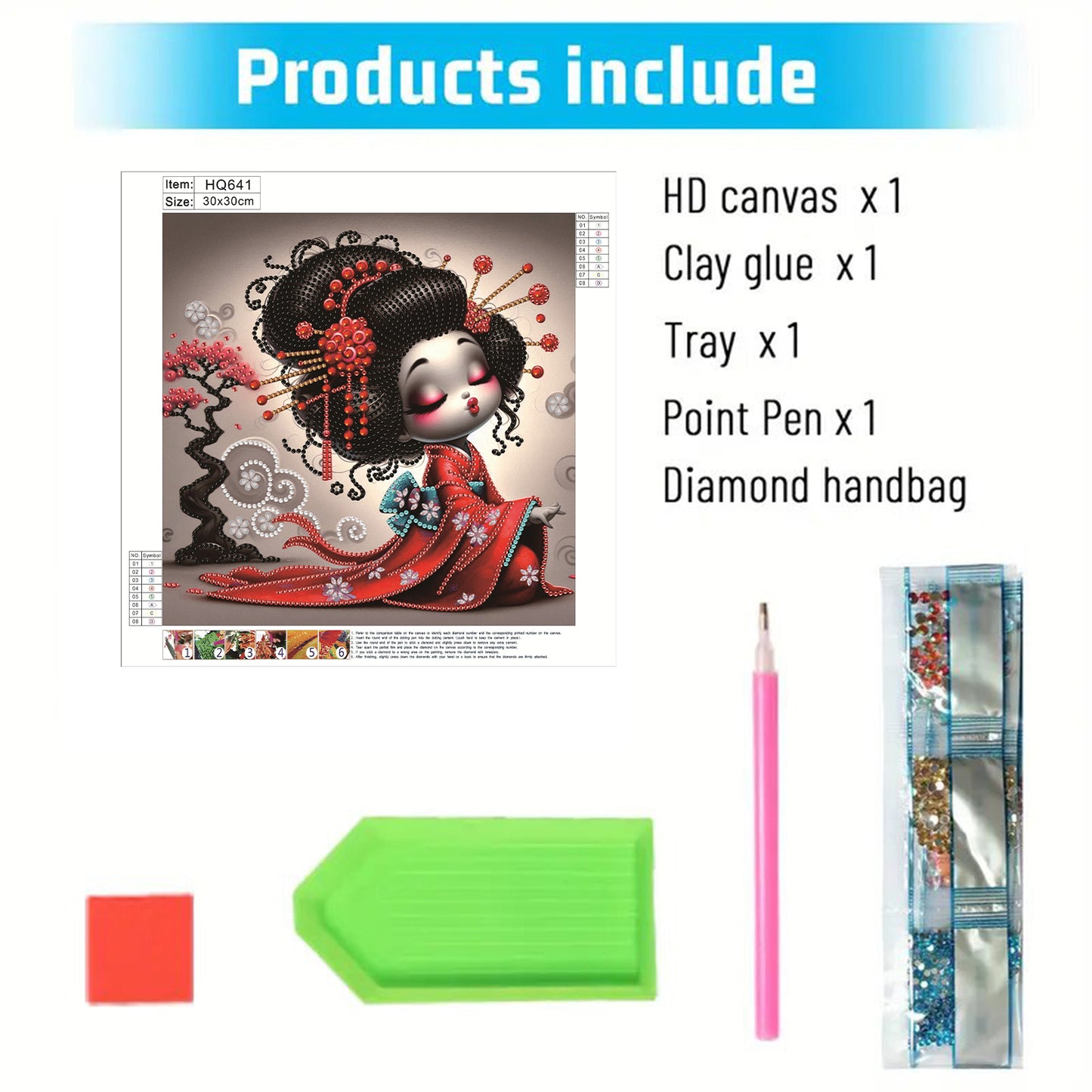 Geisha Girl - Special Shaped Drill Diamond Painting 30*30CM