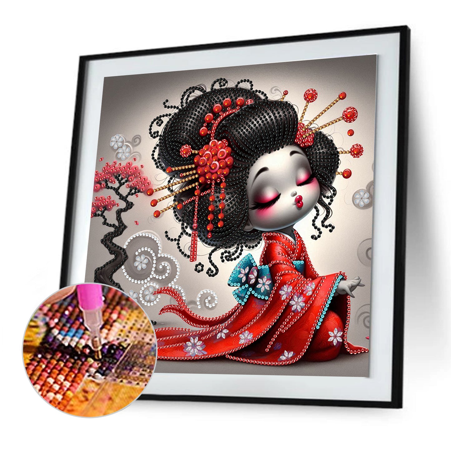 Geisha Girl - Special Shaped Drill Diamond Painting 30*30CM