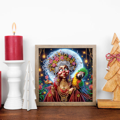 Cute Grandma - Special Shaped Drill Diamond Painting 30*30CM