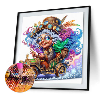 Cute Grandma - Special Shaped Drill Diamond Painting 30*30CM
