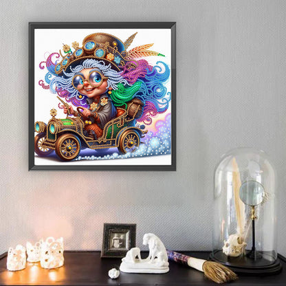 Cute Grandma - Special Shaped Drill Diamond Painting 30*30CM