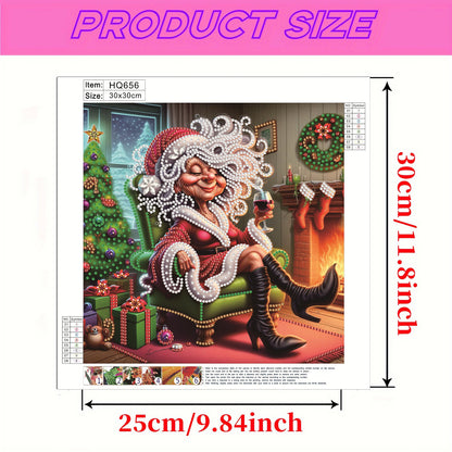 Cute Grandma - Special Shaped Drill Diamond Painting 30*30CM