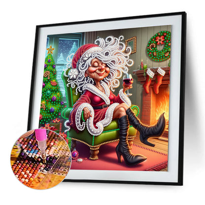 Cute Grandma - Special Shaped Drill Diamond Painting 30*30CM