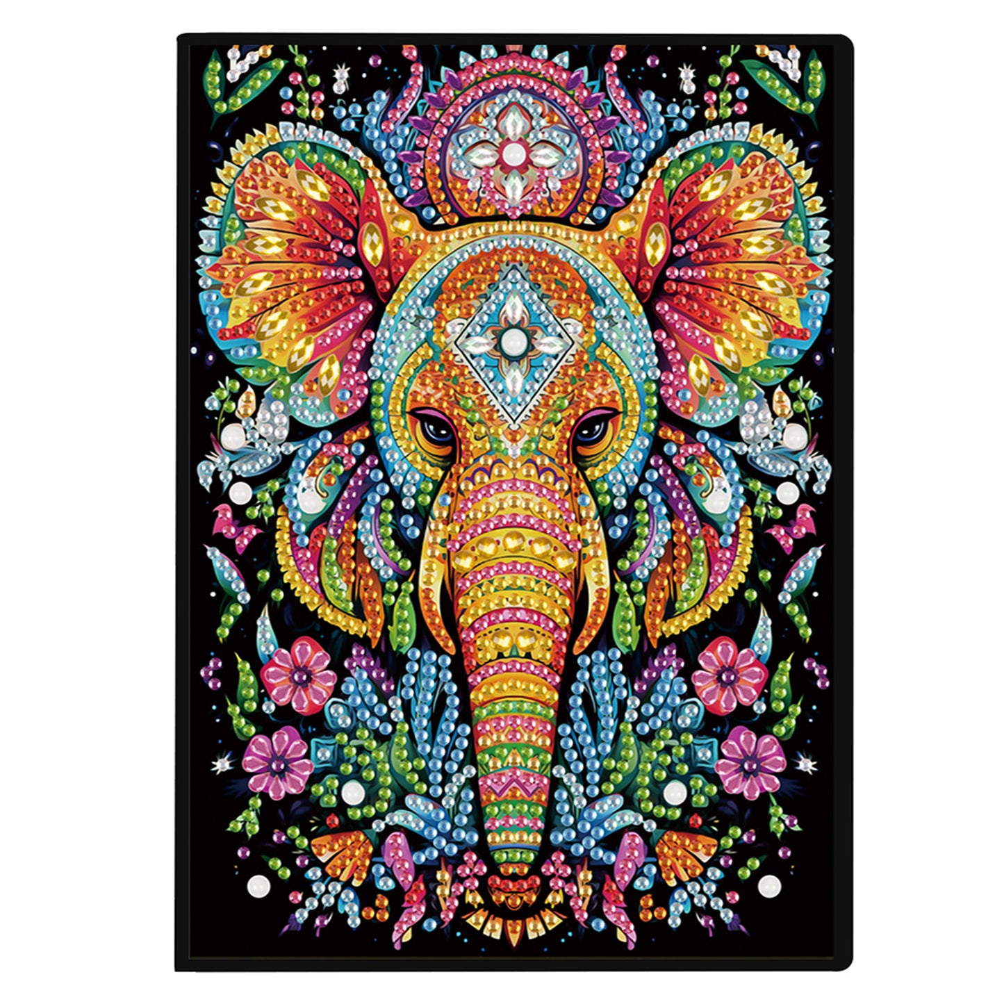 2pcs Animals Partial DIY 50 Pages A5 Diamond Painting Notebook for Study Home