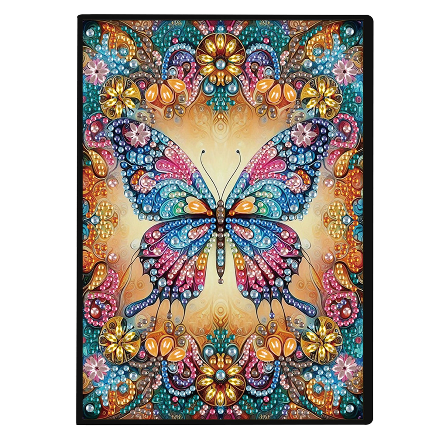 2pcs Animals Partial DIY 50 Pages A5 Diamond Painting Notebook for Study Home