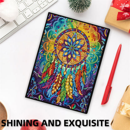 2pcs Patterns Partial DIY 50 Pages A5 Diamond Painting Notebook for Study Home