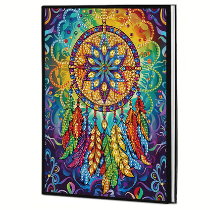 2pcs Patterns Partial DIY 50 Pages A5 Diamond Painting Notebook for Study Home