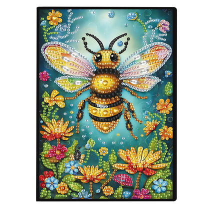 2pcs Bee Partial DIY 50 Pages A5 Diamond Painting Notebook for Study Drawing