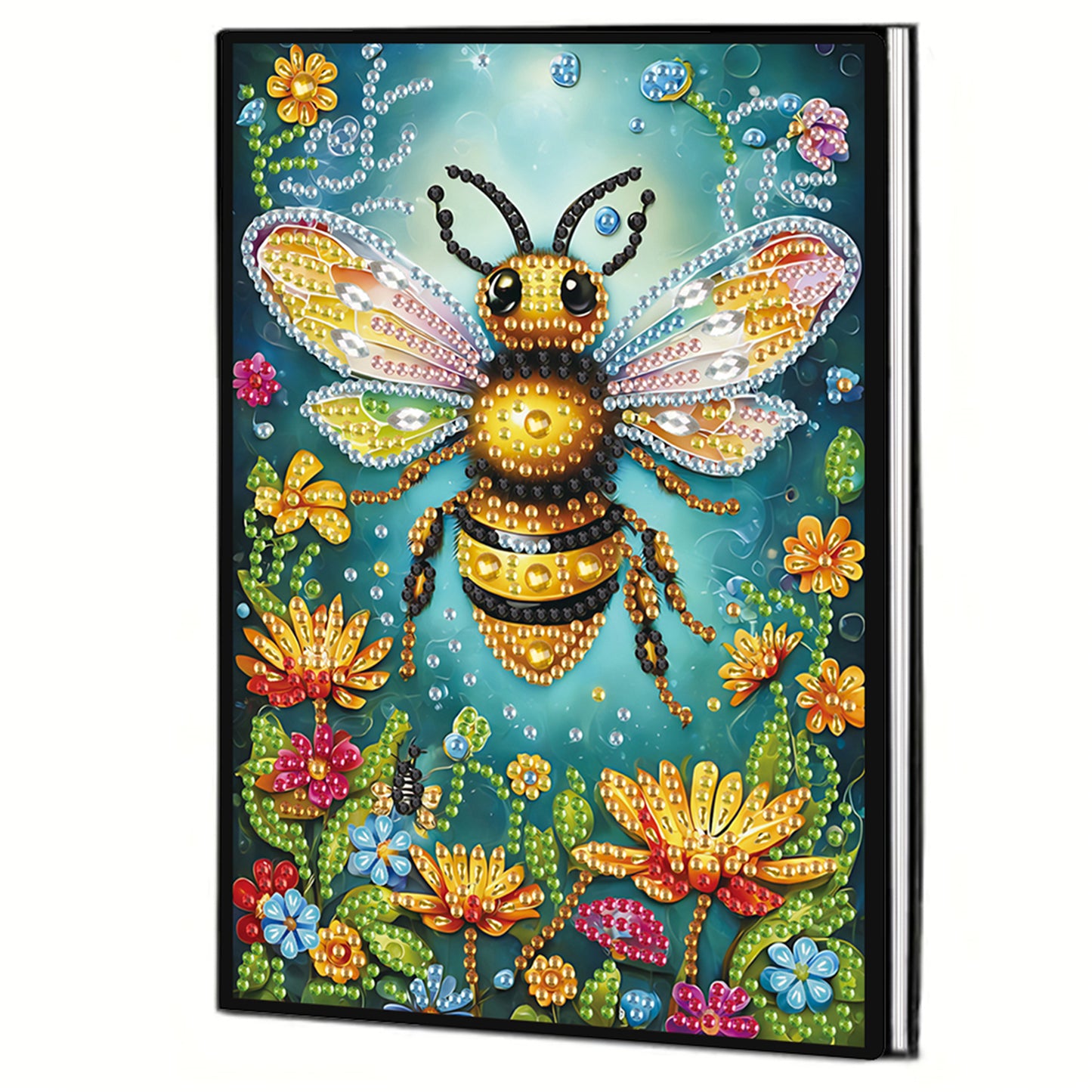 2pcs Bee Partial DIY 50 Pages A5 Diamond Painting Notebook for Study Drawing