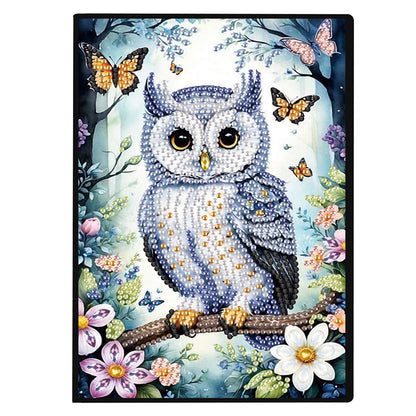 2pcs Owl Partial DIY 50 Pages A5 Diamond Painting Notebook for Study Drawing