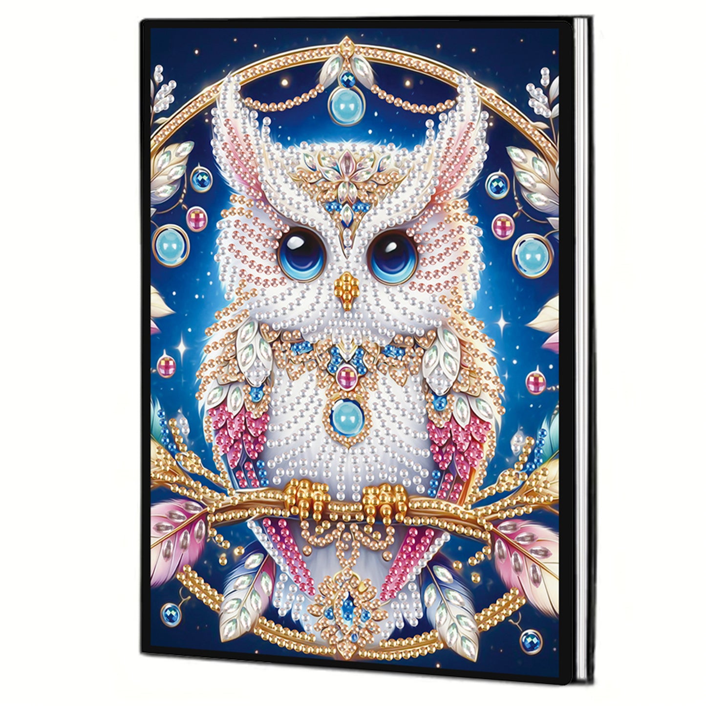 2pcs Owl Partial DIY 50 Pages A5 Diamond Painting Notebook for Study Drawing