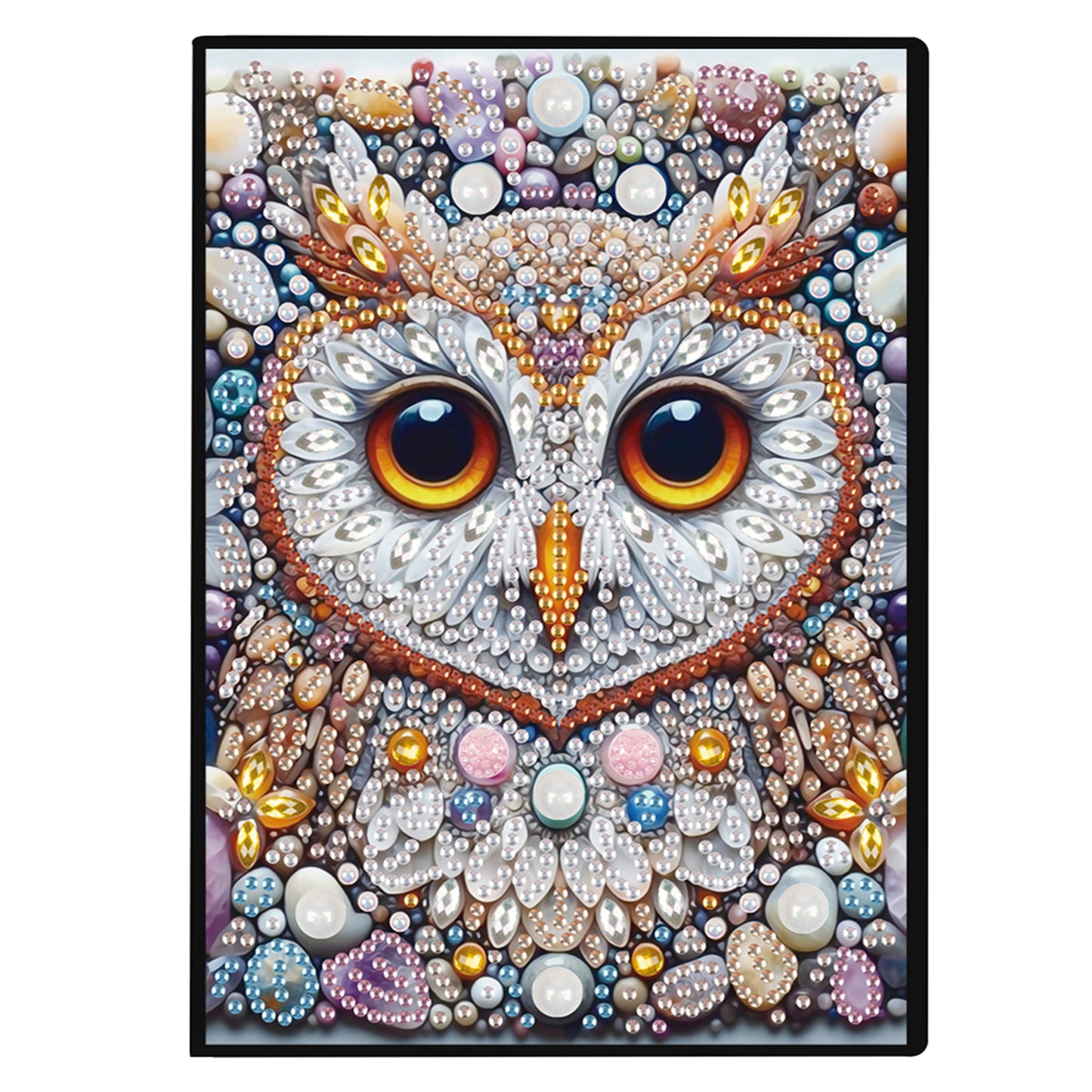 2pcs Owl Partial DIY 50 Pages A5 Diamond Painting Notebook for Study Drawing