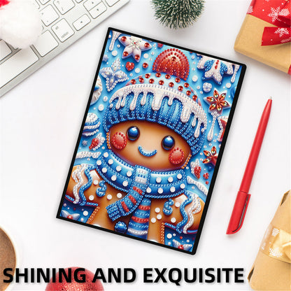 2pcs Christmas Partial DIY 50 Pages A5 Diamond Painting Notebook for Study Home