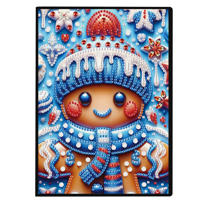 2pcs Christmas Partial DIY 50 Pages A5 Diamond Painting Notebook for Study Home