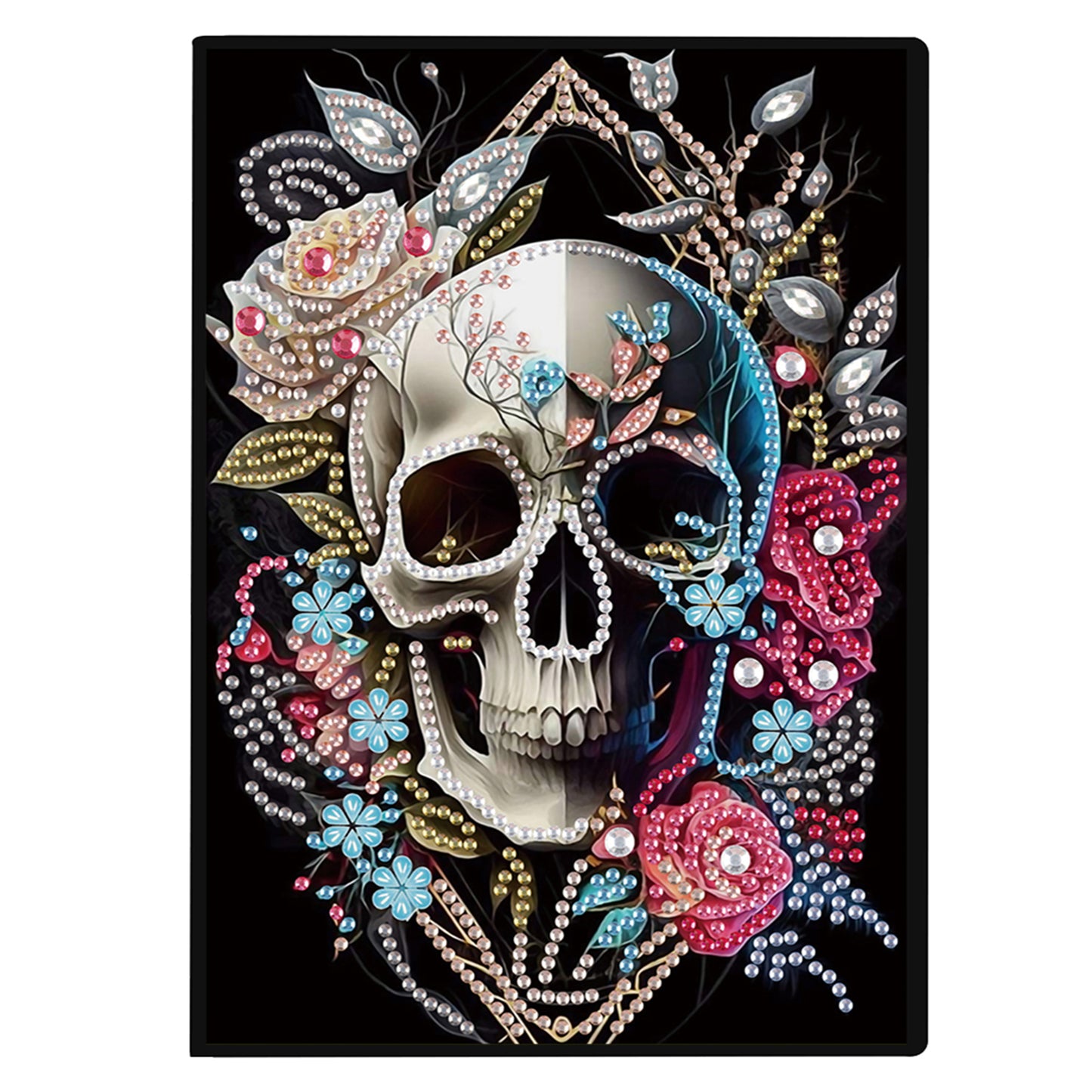 2pcs Girl Partial DIY 50 Pages A5 Diamond Painting Notebook for Study Drawing