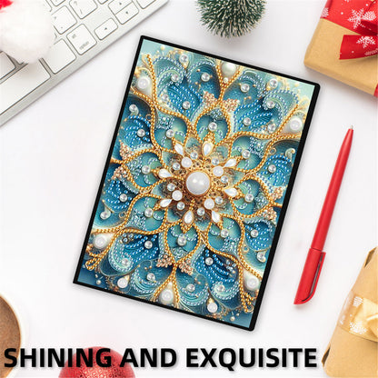 2pcs Mandala Partial DIY 50 Pages A5 Diamond Painting Notebook for Study Home