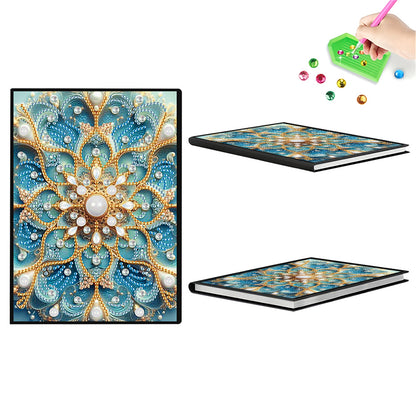 2pcs Mandala Partial DIY 50 Pages A5 Diamond Painting Notebook for Study Home