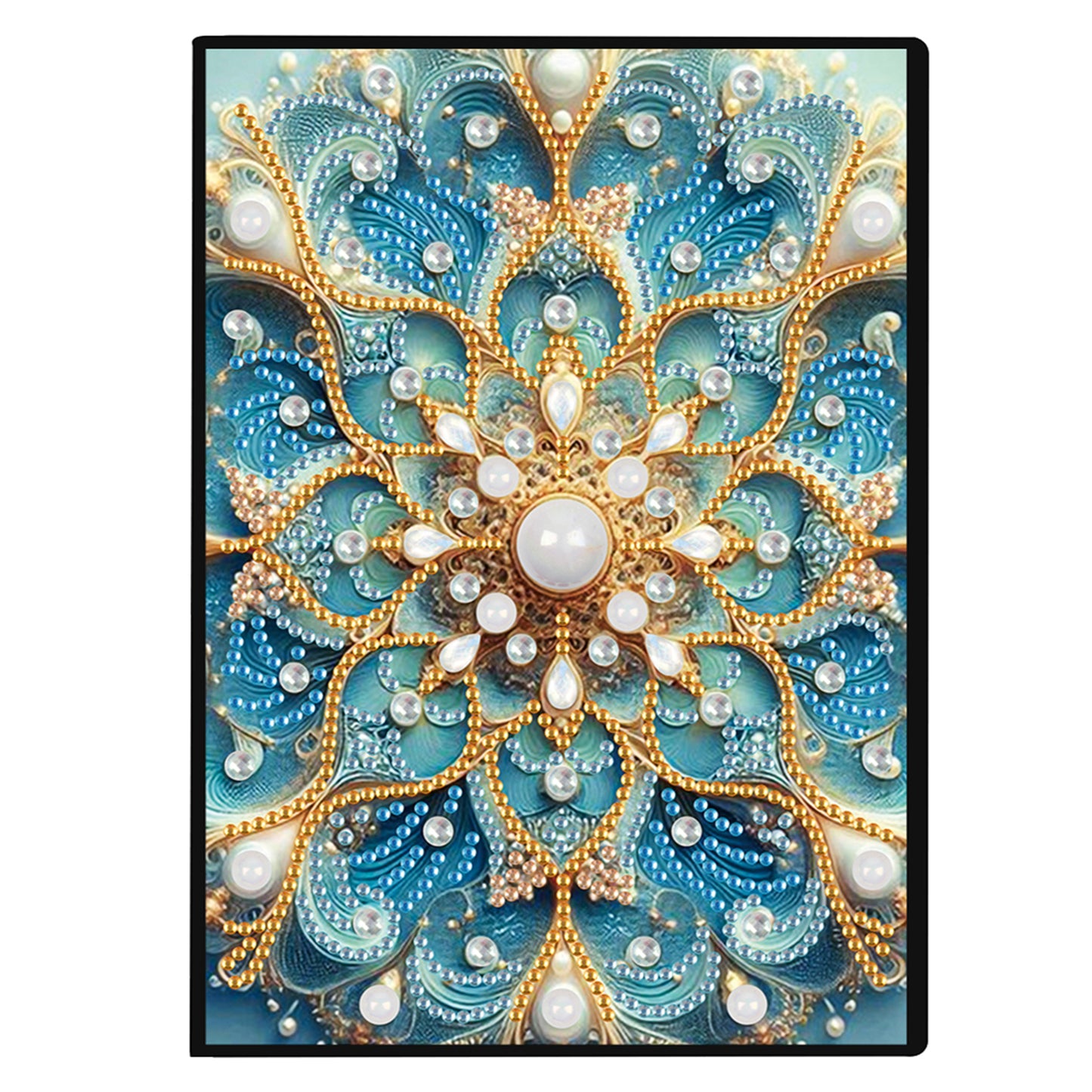 2pcs Mandala Partial DIY 50 Pages A5 Diamond Painting Notebook for Study Home
