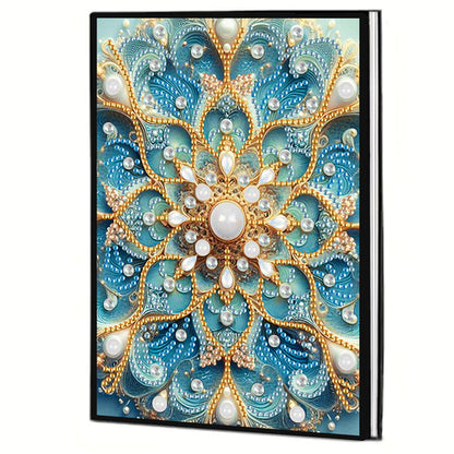 2pcs Mandala Partial DIY 50 Pages A5 Diamond Painting Notebook for Study Home