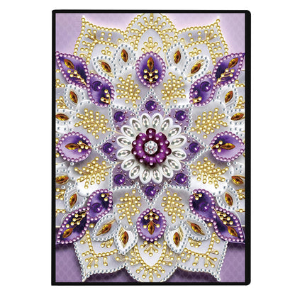 2pcs Mandala Partial DIY 50 Pages A5 Diamond Painting Notebook for Study Home