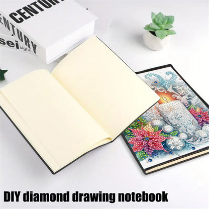 2pcs Snow Season Partial DIY 50 Pages A5 Diamond Painting Notebook for Study