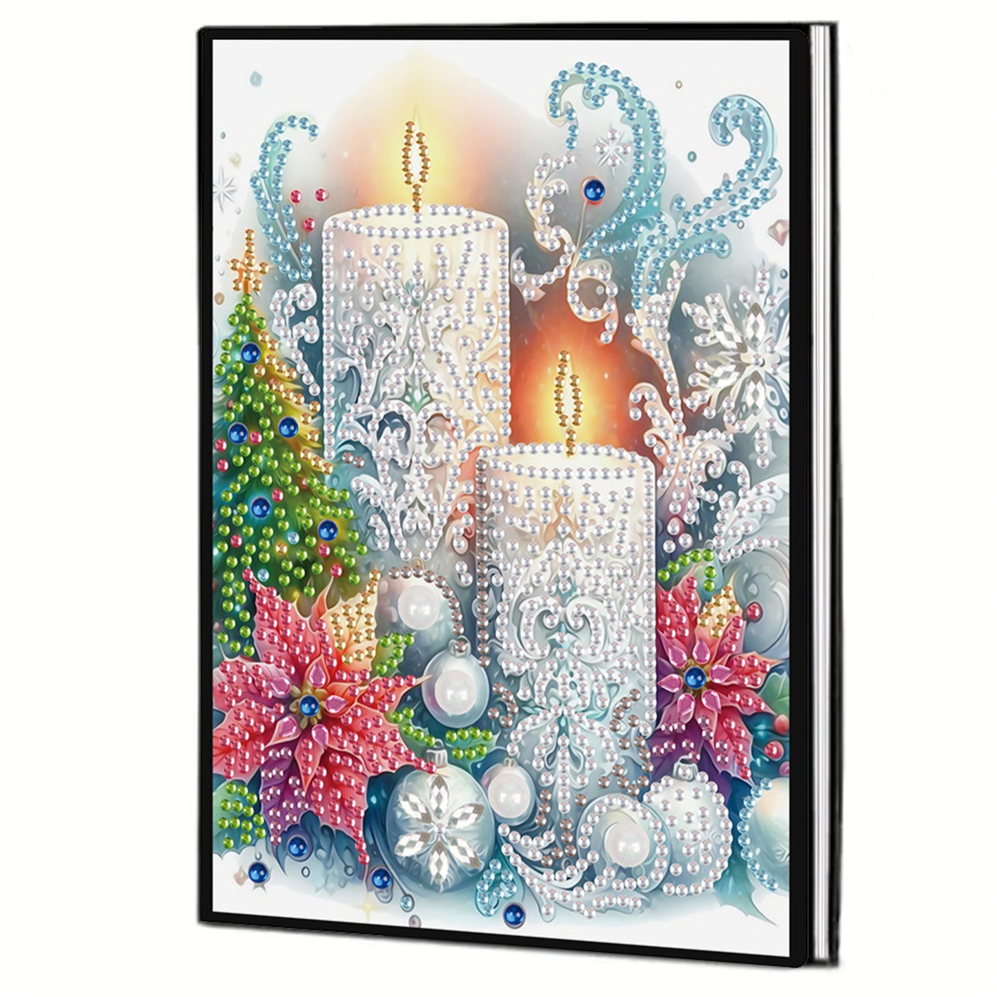 2pcs Snow Season Partial DIY 50 Pages A5 Diamond Painting Notebook for Study