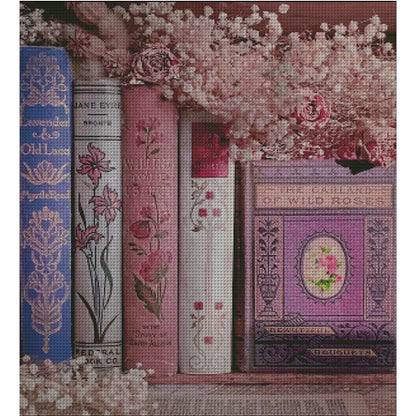 Fragrance Of Books - 14CT Stamped Cross Stitch 64*75CM (Egyptian cotton)(Fairy Brand)