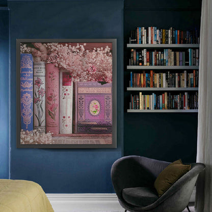 Fragrance Of Books - 14CT Stamped Cross Stitch 64*75CM (Egyptian cotton)(Fairy Brand)