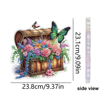 Treasure Bouquet DIY 2D Flat Acrylic Diamond Painting Hanging Pendant Home Decor