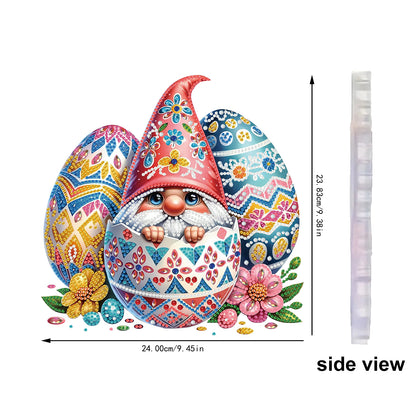 Easter Egg 2D Flat DIY Special Shape Diamond Art Hanging Pendant Kit Wall Decor