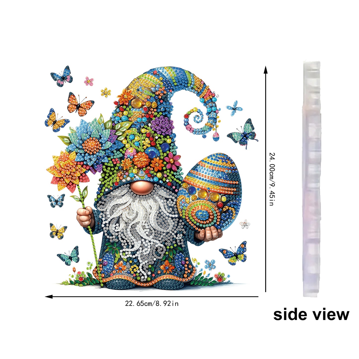 Easter 2D Flat DIY Special Shape Diamond Art Hanging Pendant Kit Wall Door Decor