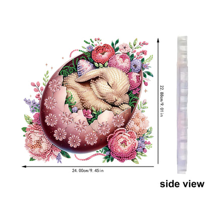 Rabbit 2D Flat DIY Special Shape Diamond Art Hanging Pendant Kit Wall Door Decor