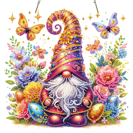 Butterfly Gnome 2D Flat DIY Special Shape Hanging Diamond Art Kits Wall Decor