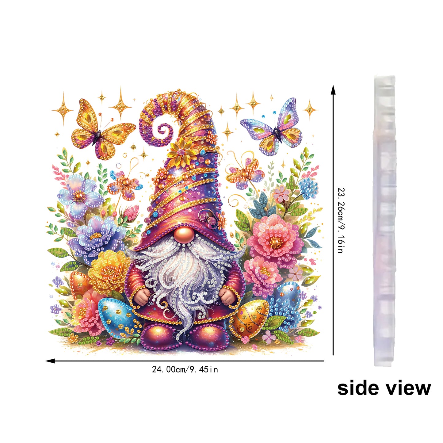 Butterfly Gnome 2D Flat DIY Special Shape Hanging Diamond Art Kits Wall Decor