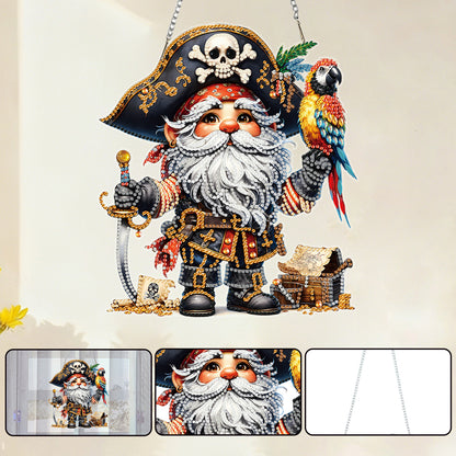 Pirate Gnome 2D Flat DIY Special Shape Hanging Diamond Art Kits Wall Decor