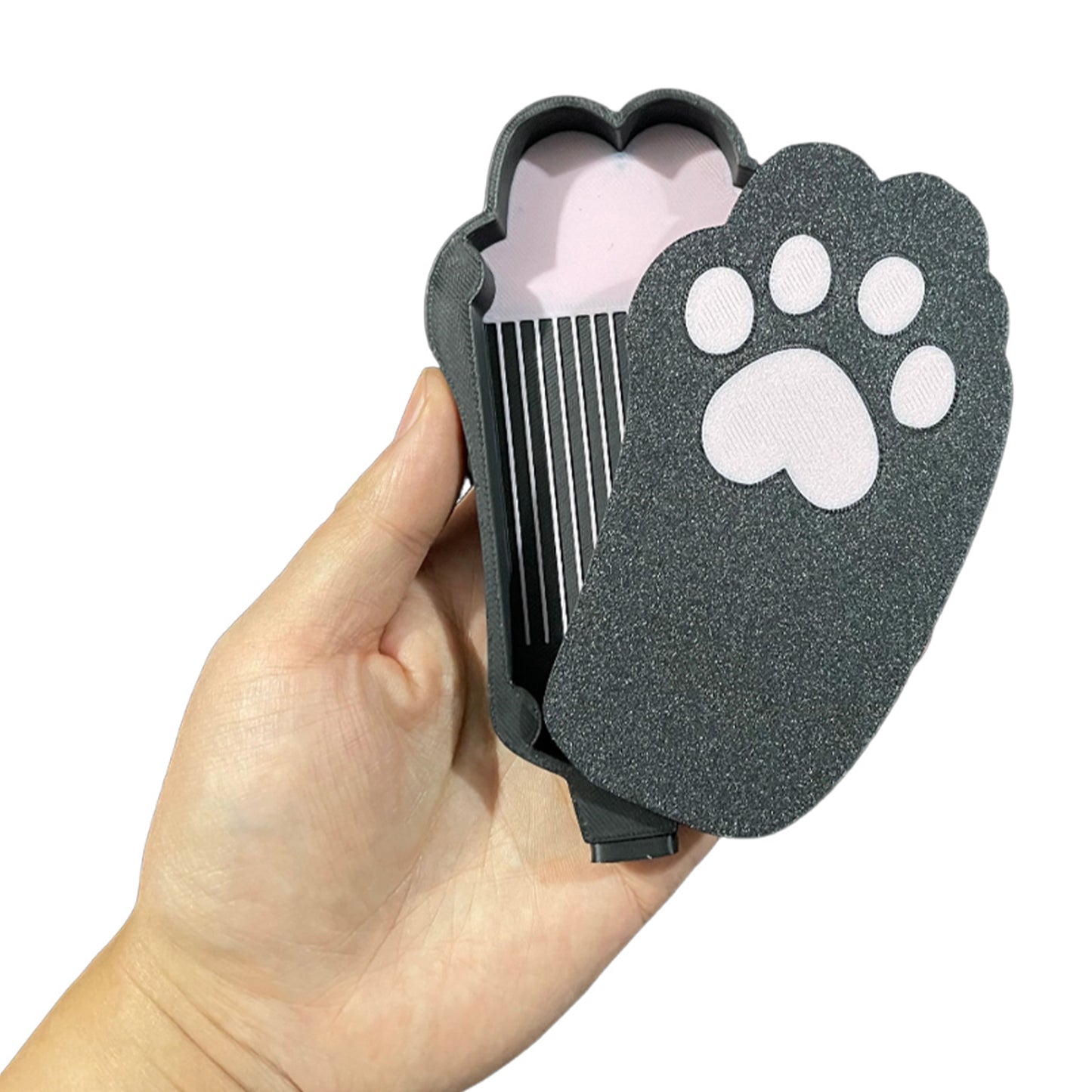 Diamond Painting Tray Organizer with Magnetic Lid for DIY Crafts Beads (Black L)