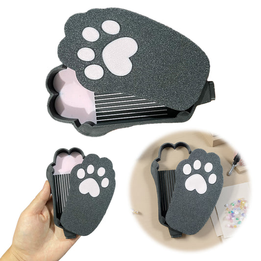 Diamond Painting Tray Organizer with Magnetic Lid for DIY Crafts Beads (Black S)