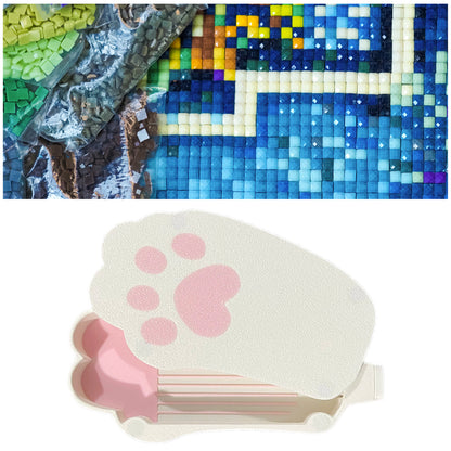 Diamond Painting Tray Organizer with Magnetic Lid for DIY Craft(Pinkish-white S)