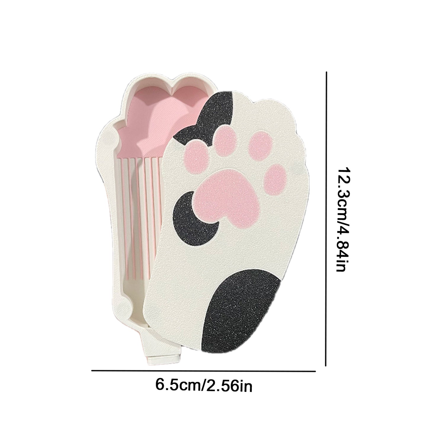 Diamond Painting Tray Organizer with Magnetic Lid for DIY Craft(White-black S)